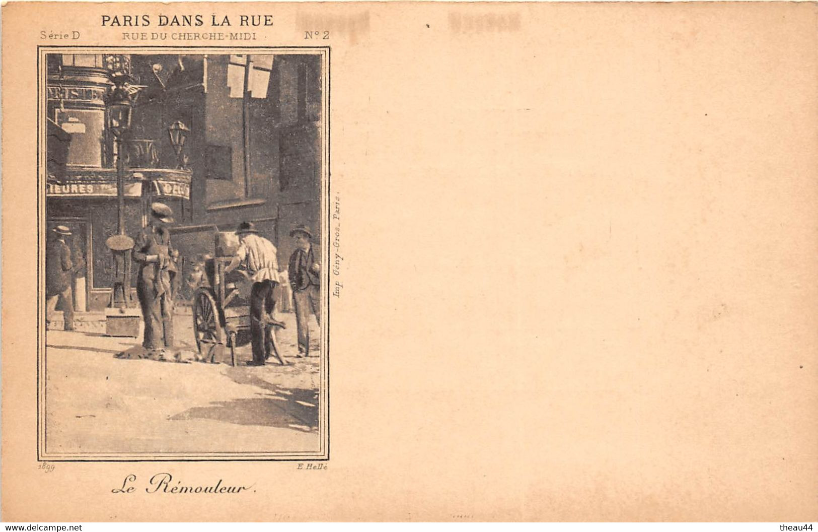 ¤¤  -  PARIS Dans La Rue  -  Le Rémouleur  -  Rue Du Cherche-Midi    -  ¤¤ - Arrondissement: 15