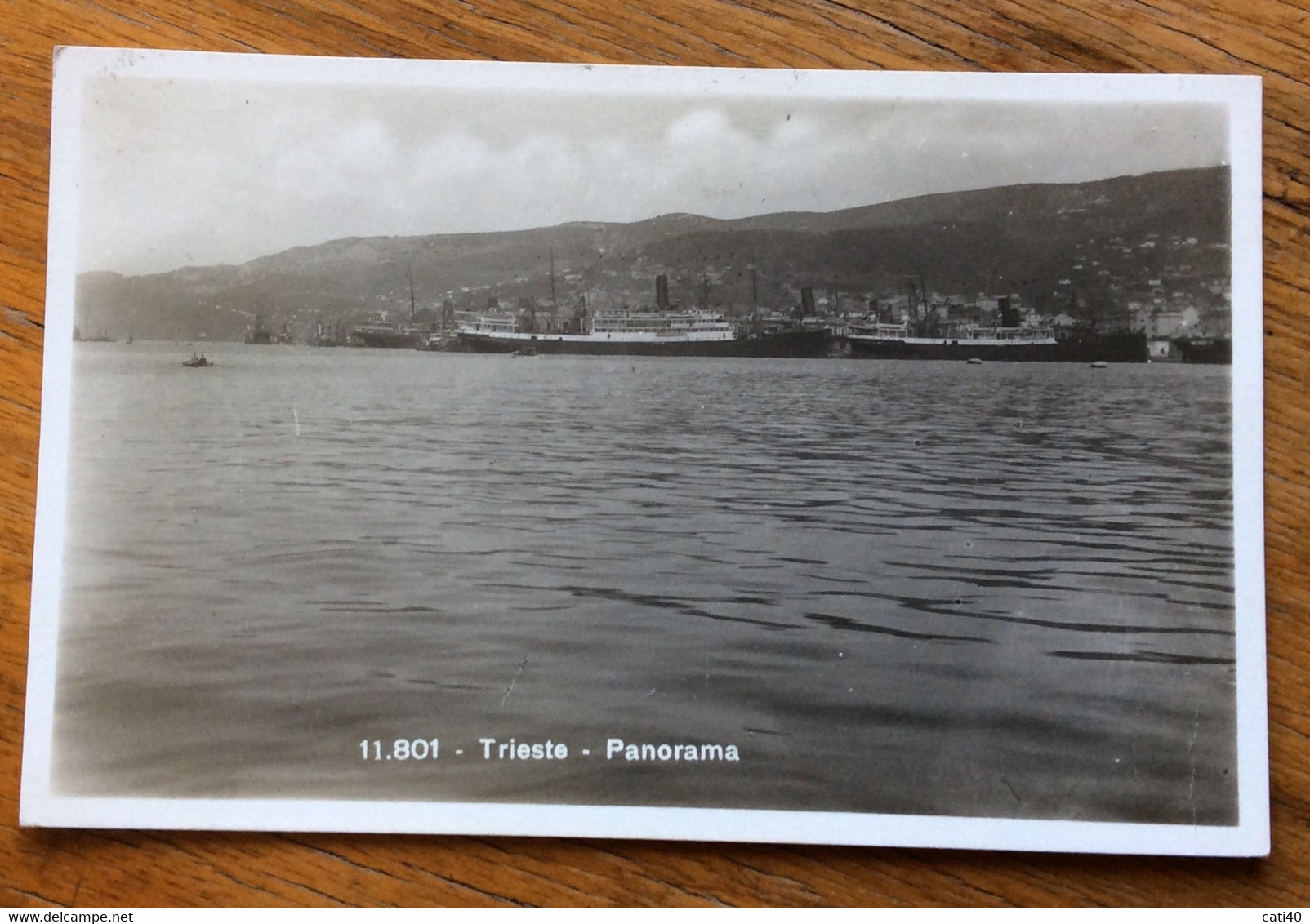 TRIESTE *26/4/46  Su AMG VG LIRE 1 -  CARTOLINA  PANORAMA DI TRIESTE PER  FIRENZE - Marcofilía