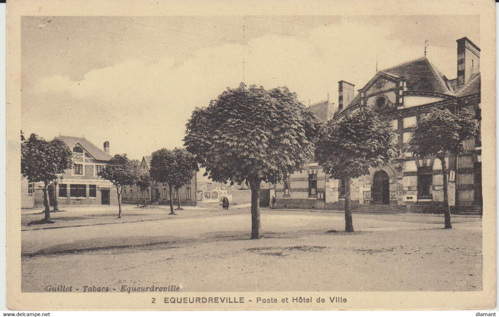 EQUEURDREVILLE (50) - Poste Et Hôtel De Ville - Bon état - Equeurdreville