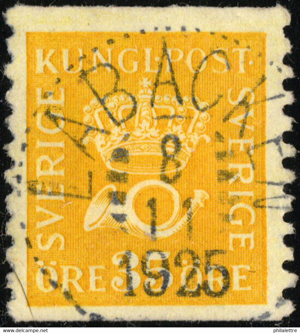 SUÈDE / SWEDEN / SVERIGE - " LABACKEN " (1925) Ds On Facit 157 35ö Yellow T.II - Oblitérés