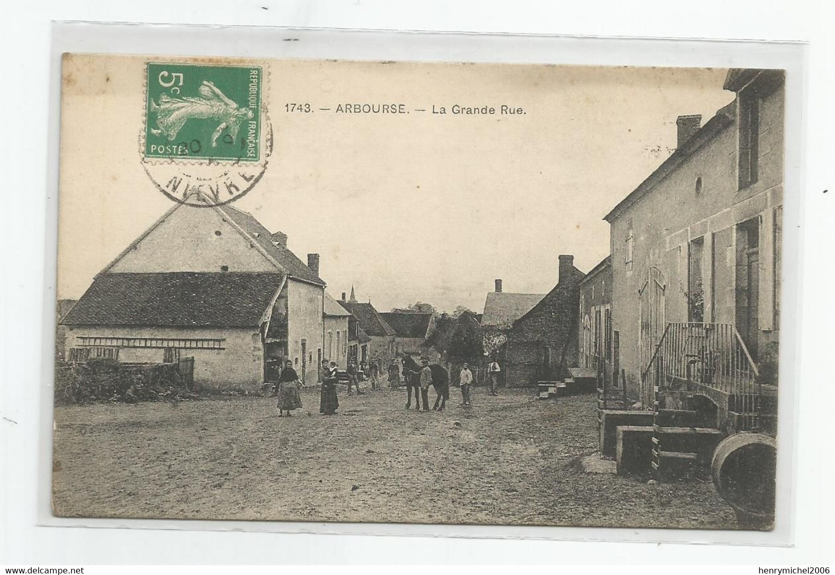 58 Nièvre Arbourse La Grande Rue Animée - Autres & Non Classés