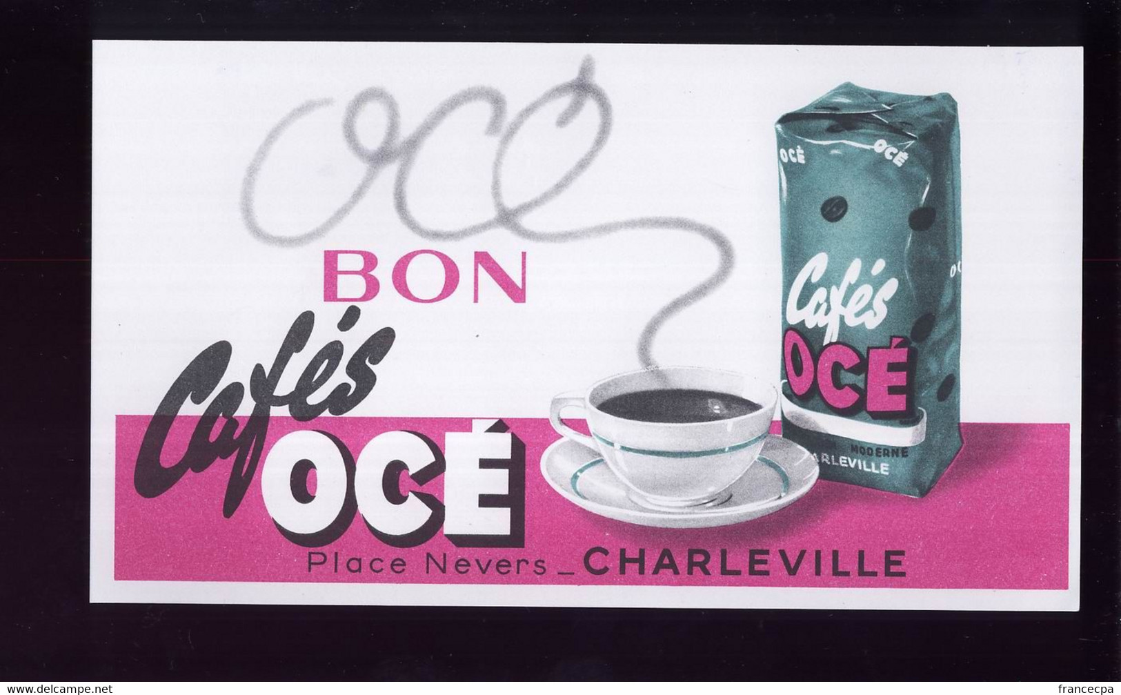 B367 - BUVARD -  BON CAFES  OCE  - Place Nevers - CHARLEVILLE - Café & Thé