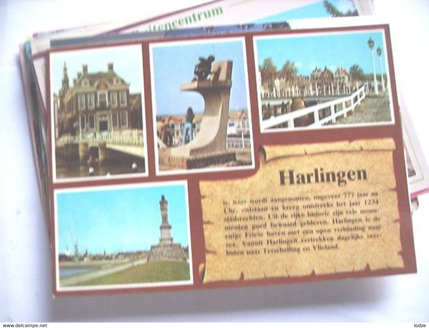 Nederland Holland Pays Bas Harlingen Met Perkamentkaart - Harlingen