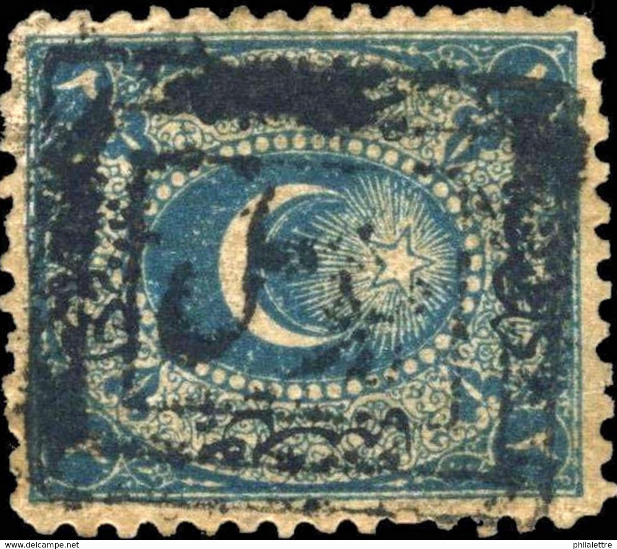 TURQUIE / TURKEY / TÜRKEI - MOSUL (IRAQ) POSTMARK /1867 DULOZ Mi.11 2Pi P.12 1/ 2 - Used Stamps