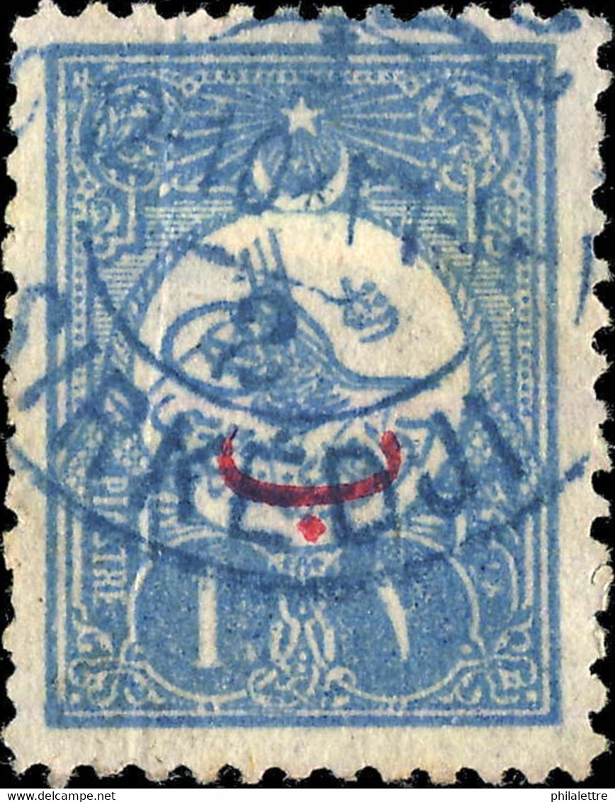 TURQUIE / TURKEY / TÜRKEI - STAMBOUL 1910 "SIRKEDJI 2" CDS IN Blue On Mi.162.ICa - Used Stamps
