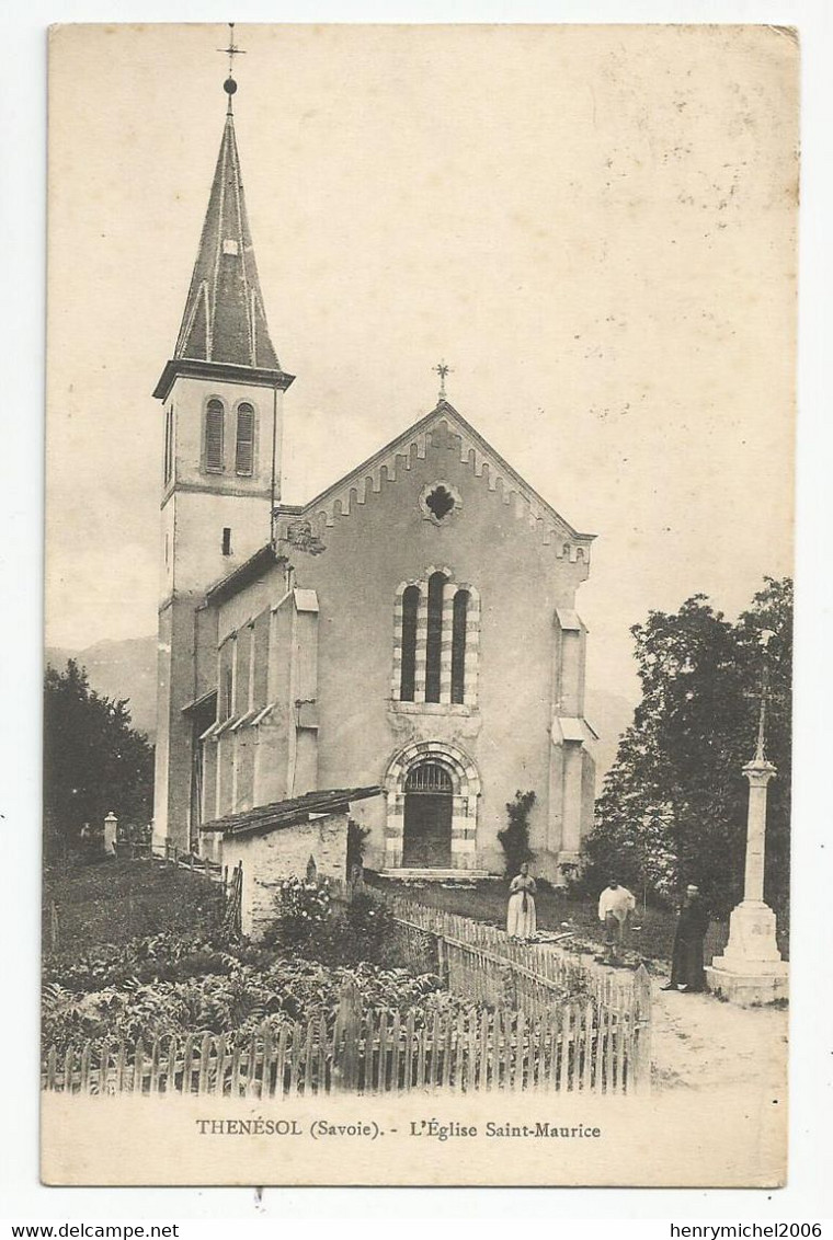 73 Savoie Thénésol L'église Saint Maurice Cachet Mercury Gemilly - Sonstige & Ohne Zuordnung
