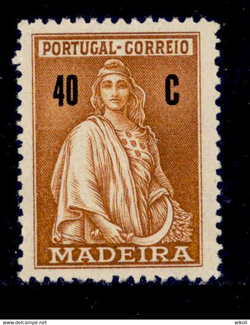 ! ! Madeira - 1929 Ceres 40 C - Af. 50 - No Gum - Madeira