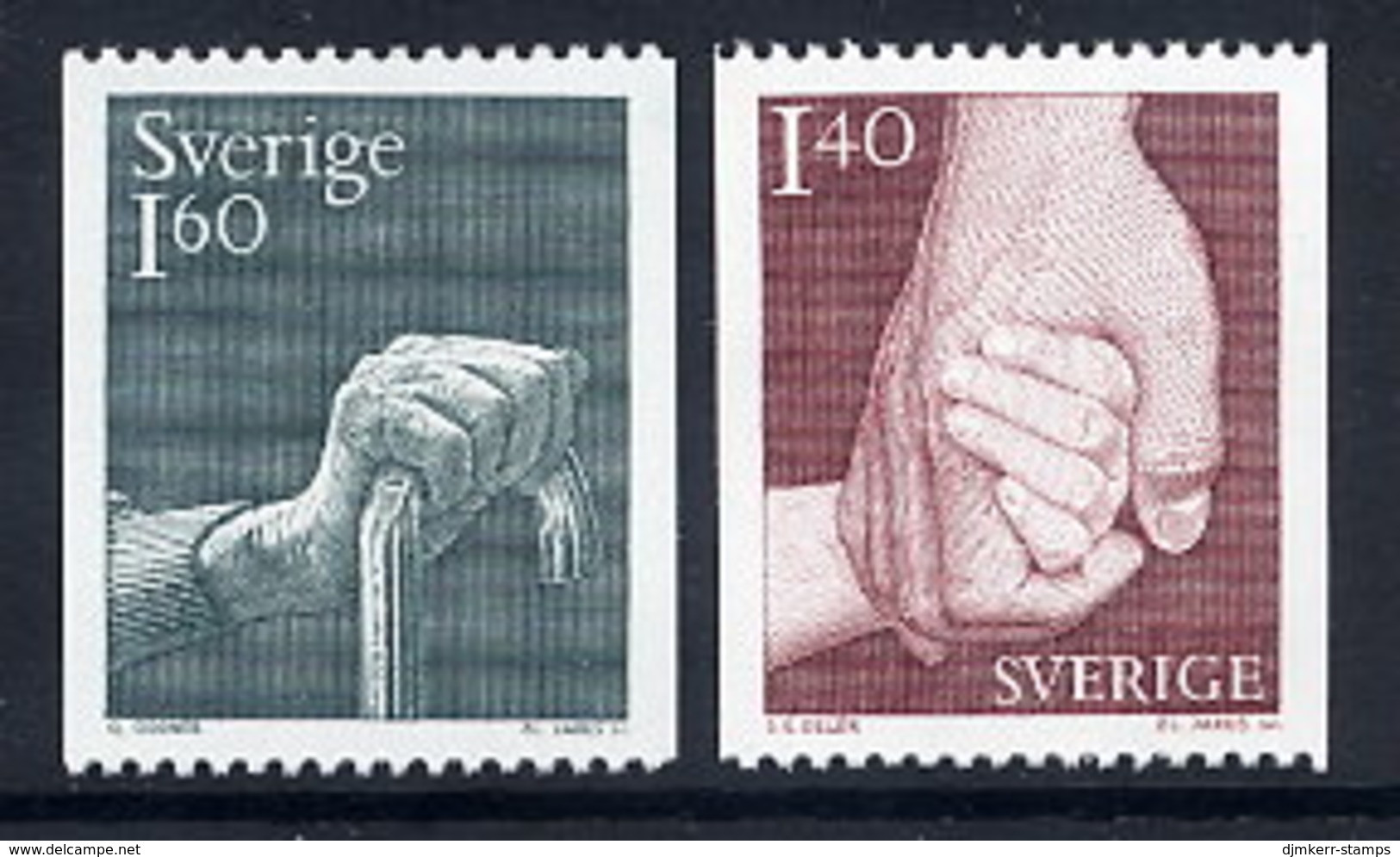 SWEDEN 1980 Social Welfare MNH / **.  Michel 1103-04 - Unused Stamps