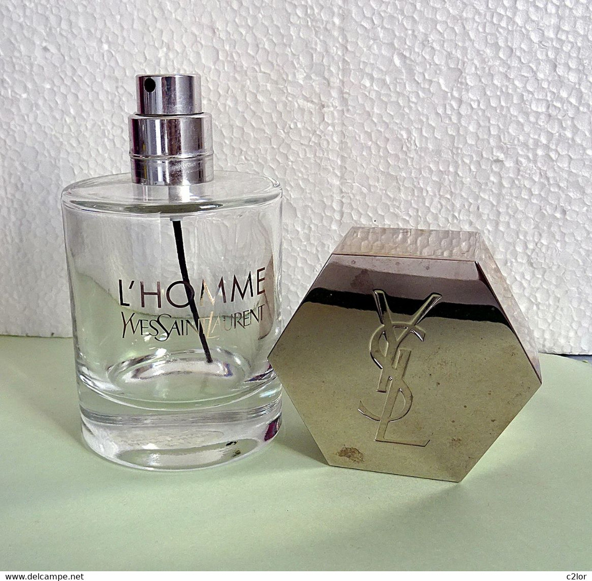 Flacon De Parfum Vaporisateur " L'HOMME " D'YVES ST LAURENT EDT 100 Ml VIDE/EMPTY Pour Collection Ou Décoration - Flacons (vides)