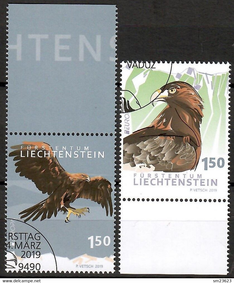 Liechtenstein 2019 , EUROPA CEPT Birds - Gestempelt / Fine Used / (o) - Gebraucht