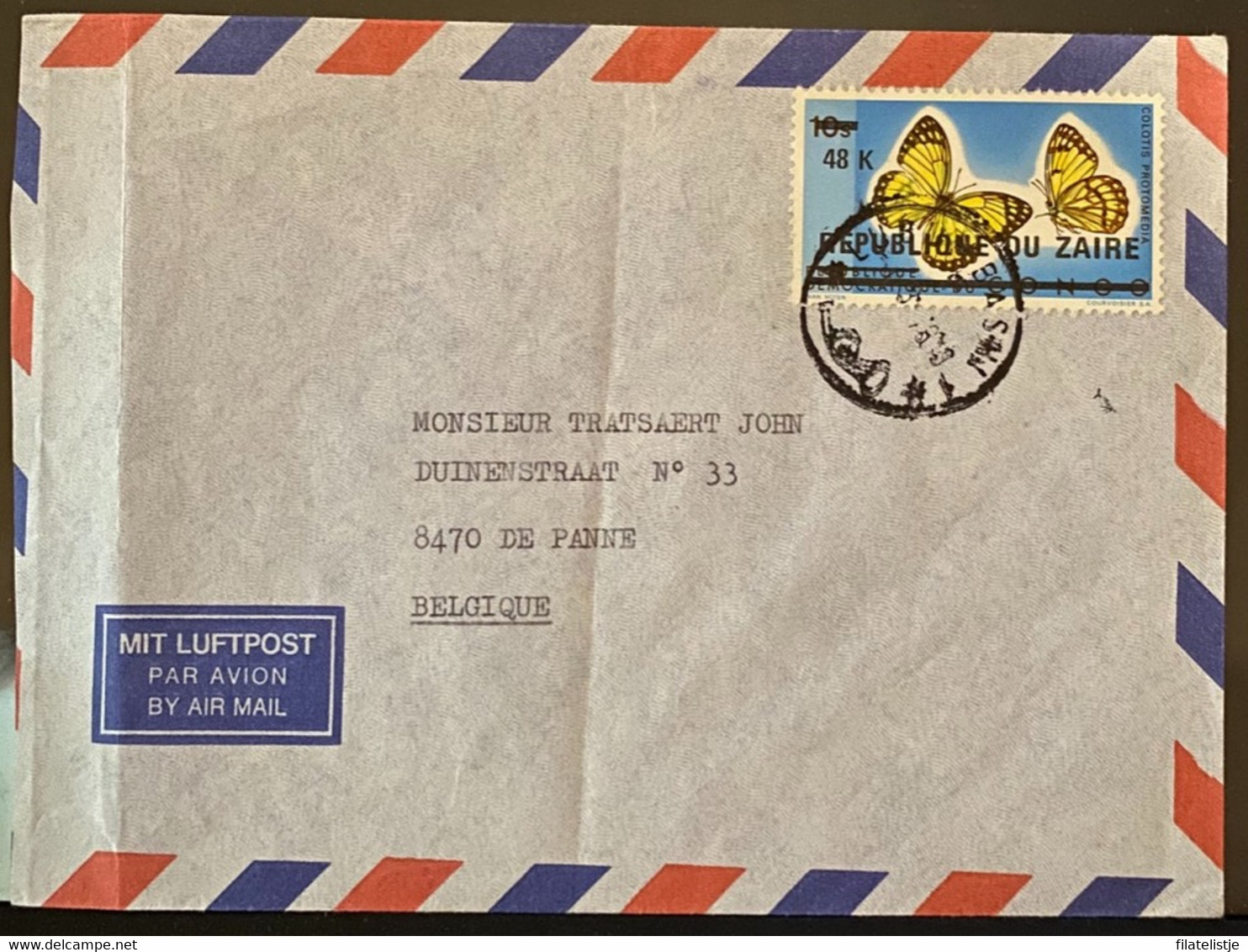 Briefomslag Uit Zaïre - Verzamelingen