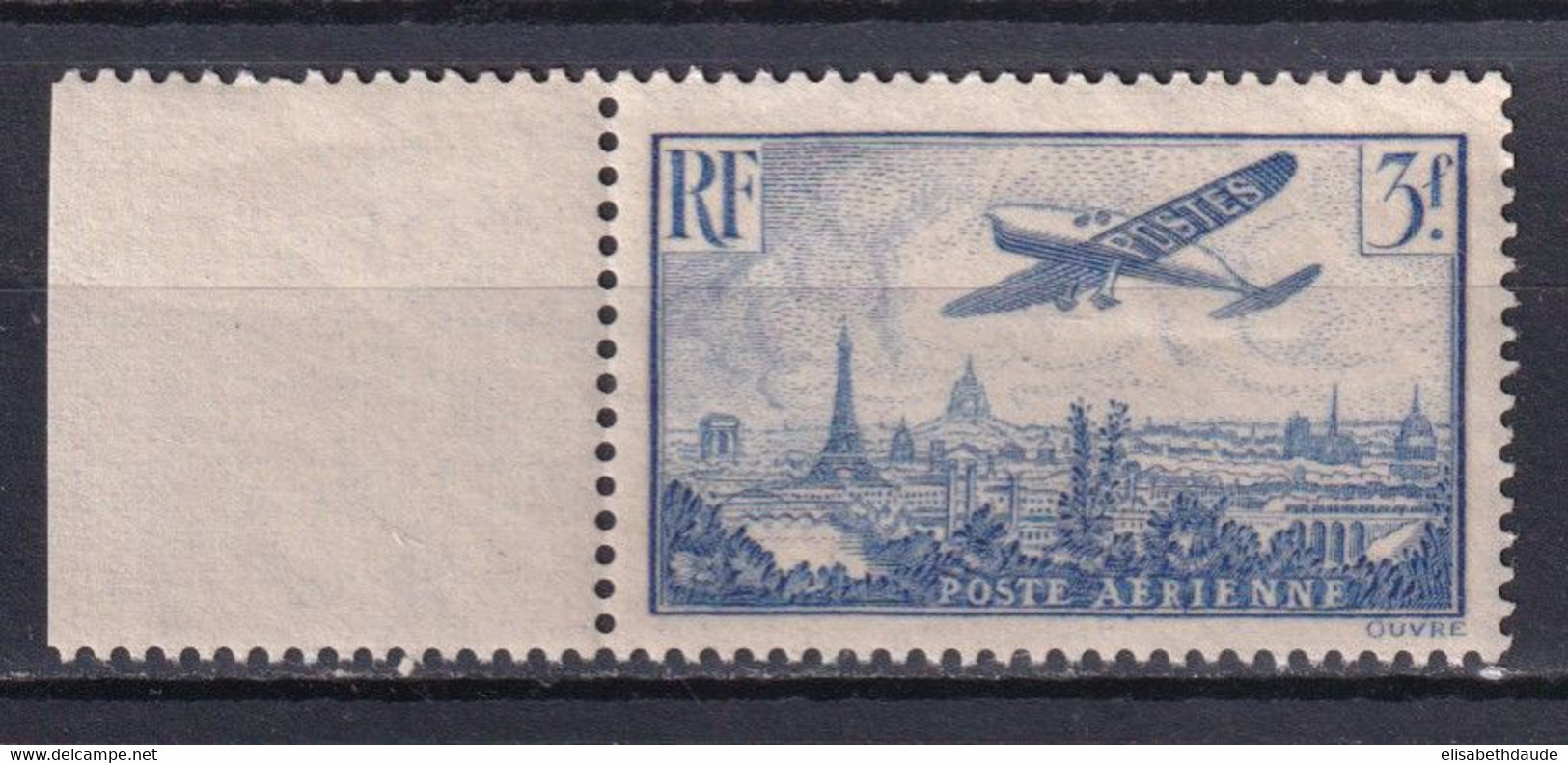 1936 - POSTE AERIENNE - YVERT N° 12 * MH - COTE = 25 EUR. - 1927-1959 Nuovi