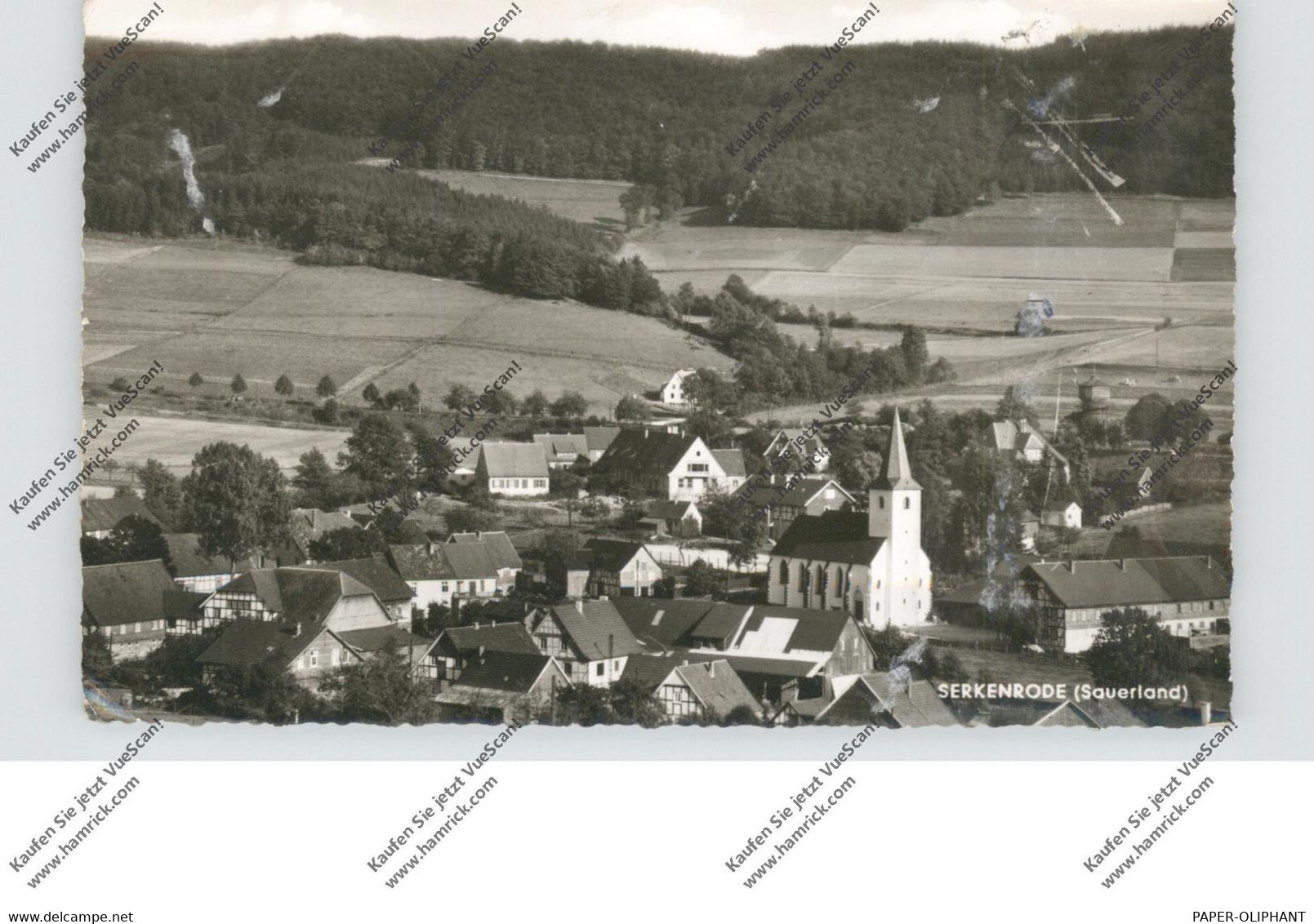 5950 FINNENTROP - SENKENRODE, Ortsansicht 1960, Kl. Klebereste - Olpe