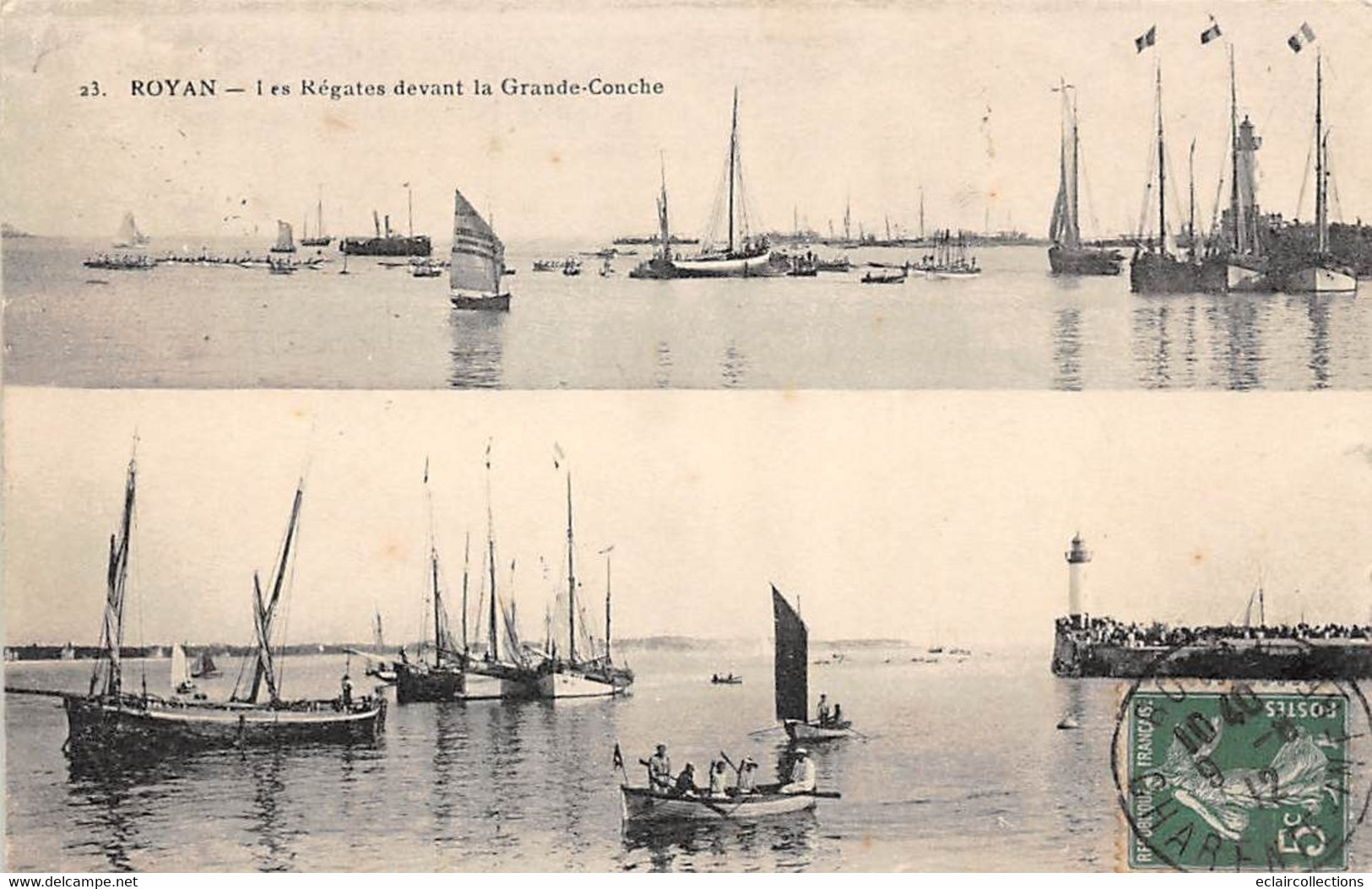 Royan         17          Les Régates Devant La Grande Conche      (voir Scan) - Royan