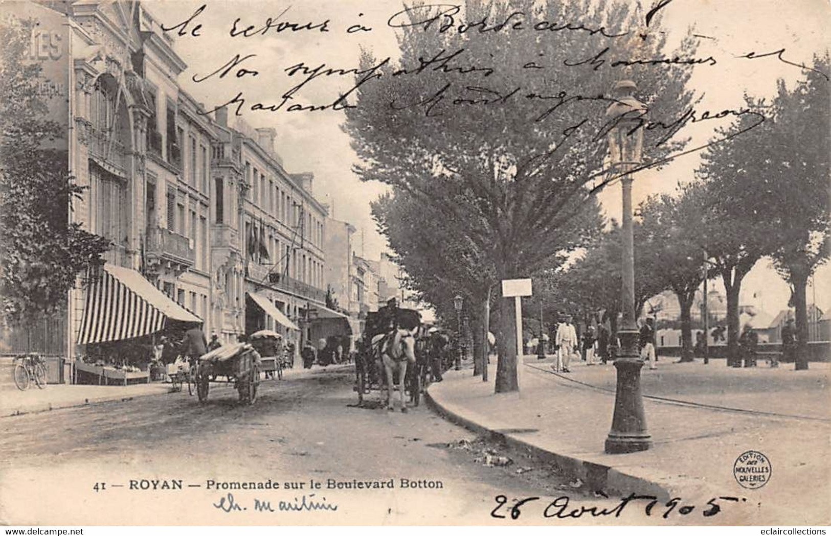 Royan         17            Promenade Sur Le Boulevard Botton     (voir Scan) - Royan