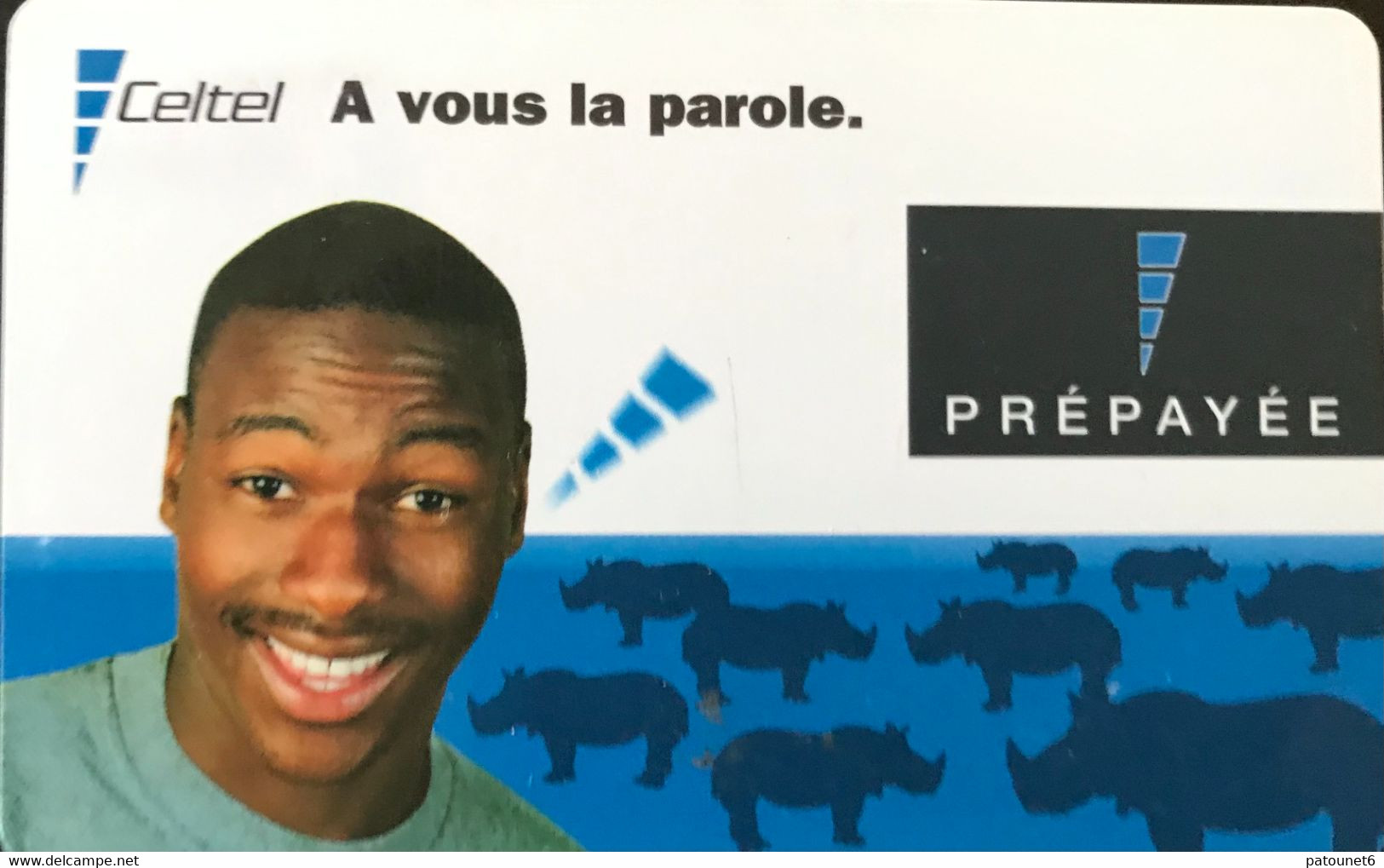 CONGO  -  Prepaid  - Celtel - A Vous La Parole  - Brillant - Congo