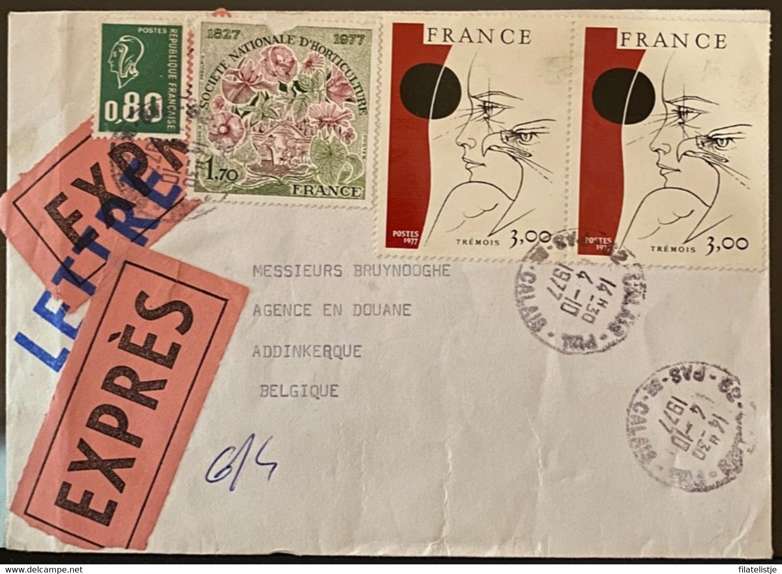 Briefomslag Uit Frankrijk Express - Overprinted Covers (before 1995)