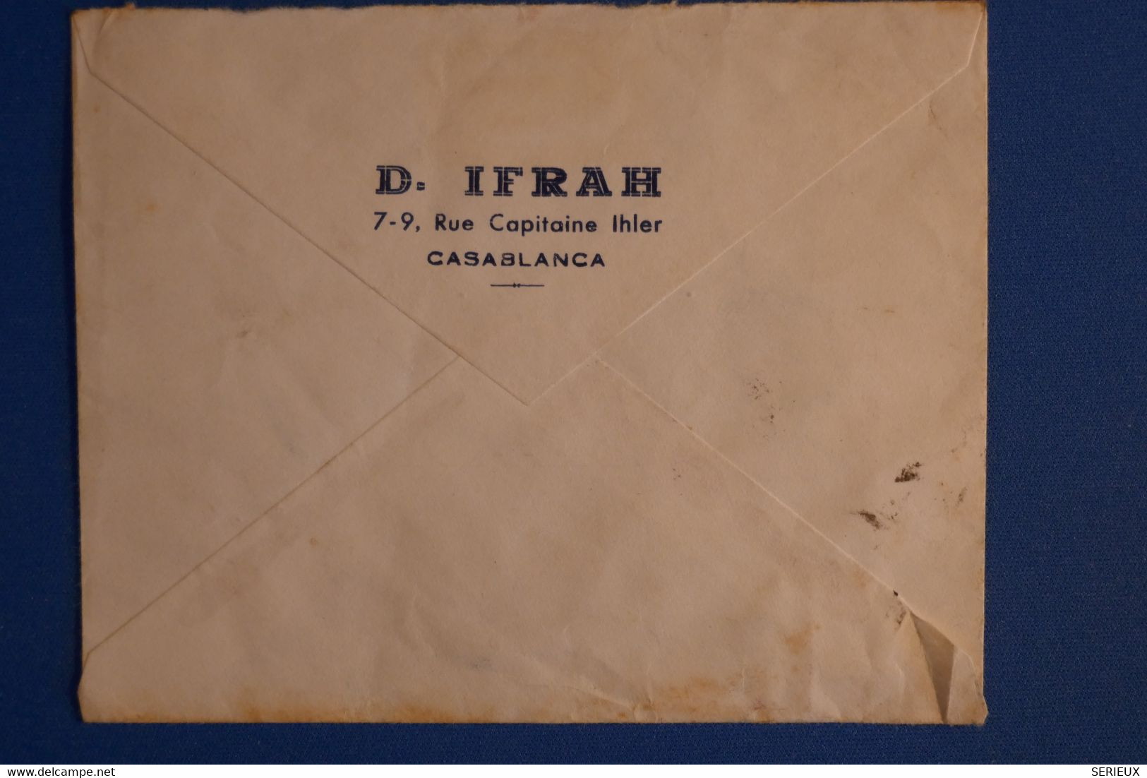 L10 MAROC BELLE LETTRE 1947 CASABLANCA  POUR ST FELIX FRANCE +BLOC DE 3 T.P + AFFRANCH. PLAISANT - Briefe U. Dokumente