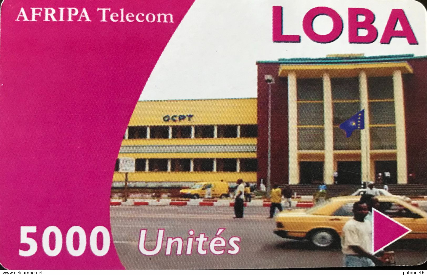 CONGO  -  Prepaid  -  AFRIPA Telecom - BOBA  - 5000 Unités - Kongo