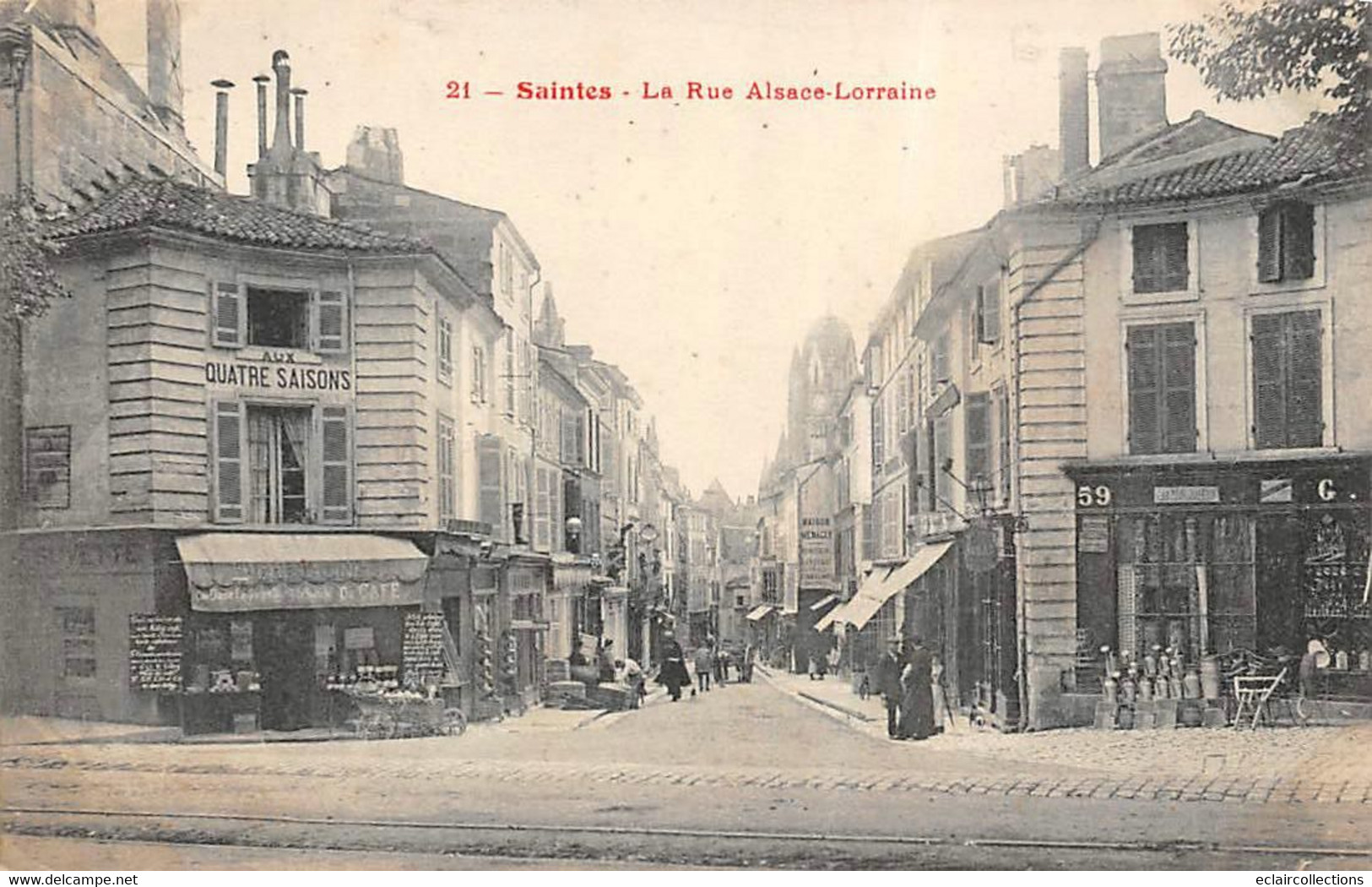 Saintes          17             La Rue Alsace-Lorraine    N°  21            (voir Scan) - Saintes