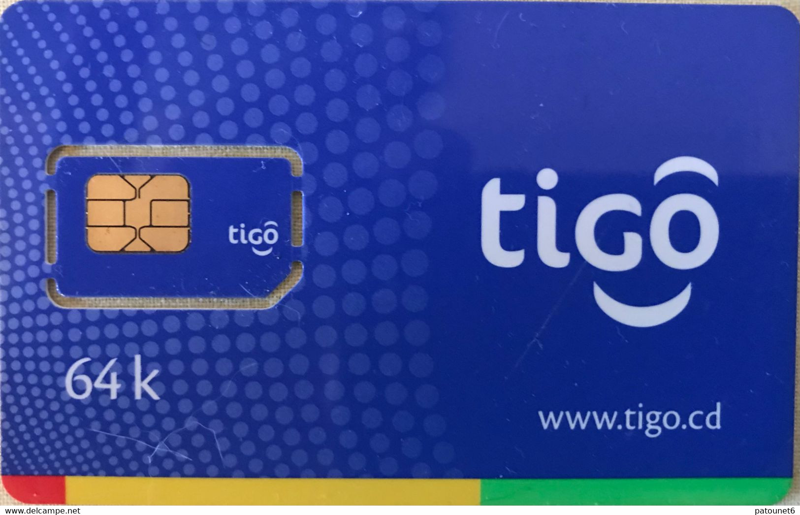 CONGO  -  Carte GSM With Chip  -  Tigo  - 64 K - Kongo