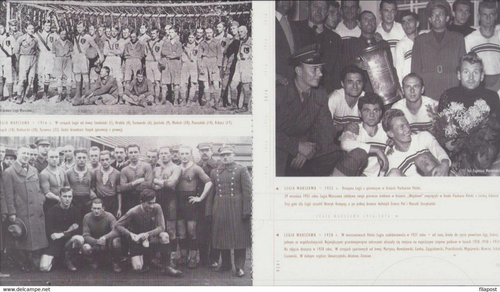 2016 Poland Mi Bl. 248 Legia Warszawa, Legia Warsaw Football Club, Sport, Souvenir Booklet With Block MNH** FV - Booklets