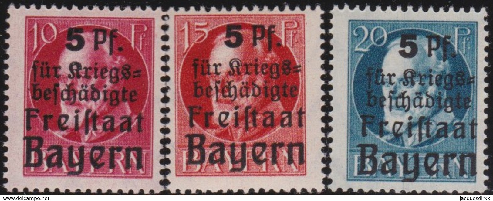 Bayern    .   Michel    .    171/173 - A     .    **     .    Postfrisch - Other & Unclassified