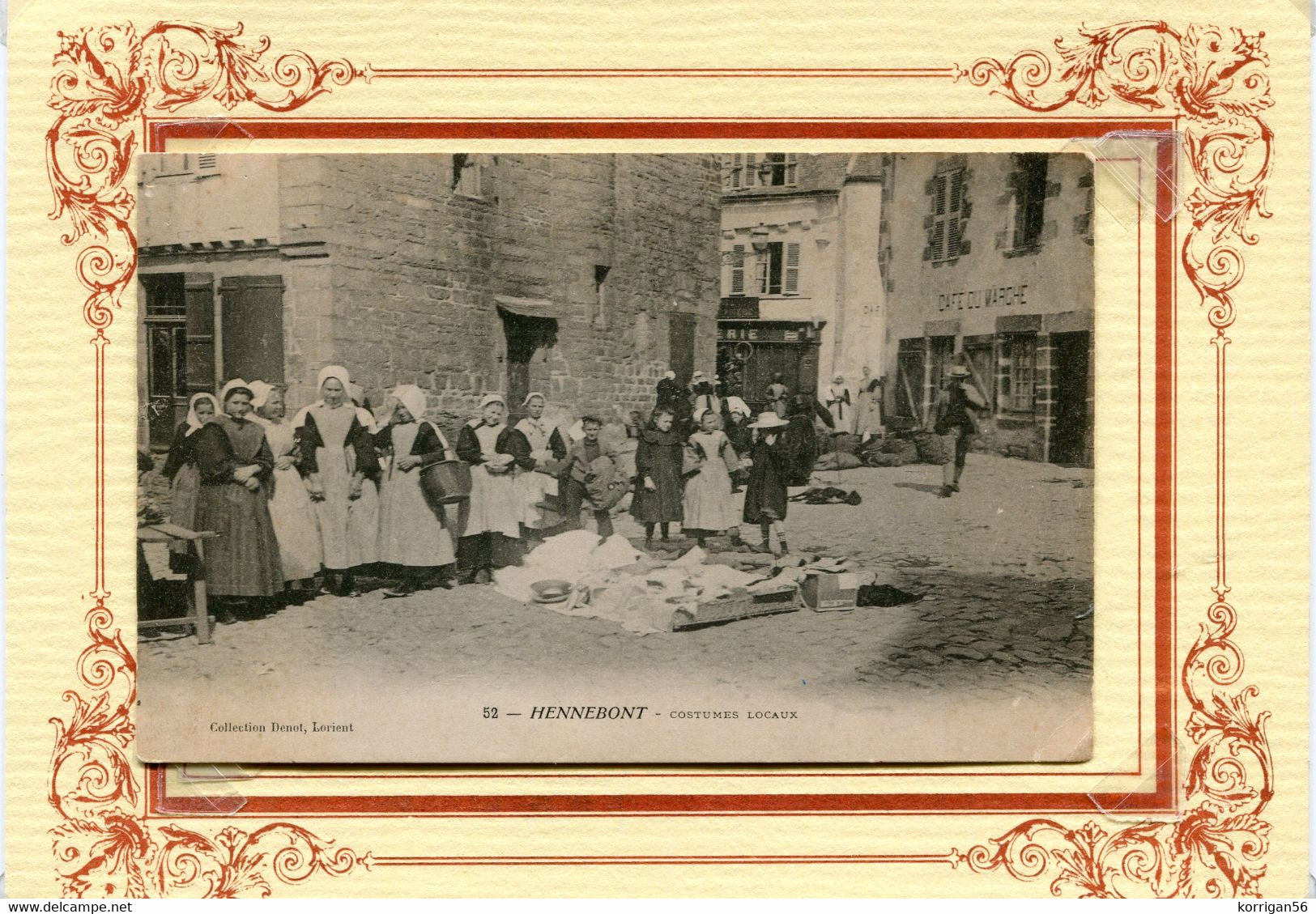 HENNEBONT ***  LE MARCHE  EN 1916 *** COSTUMES ET COIFFES *** - Hennebont