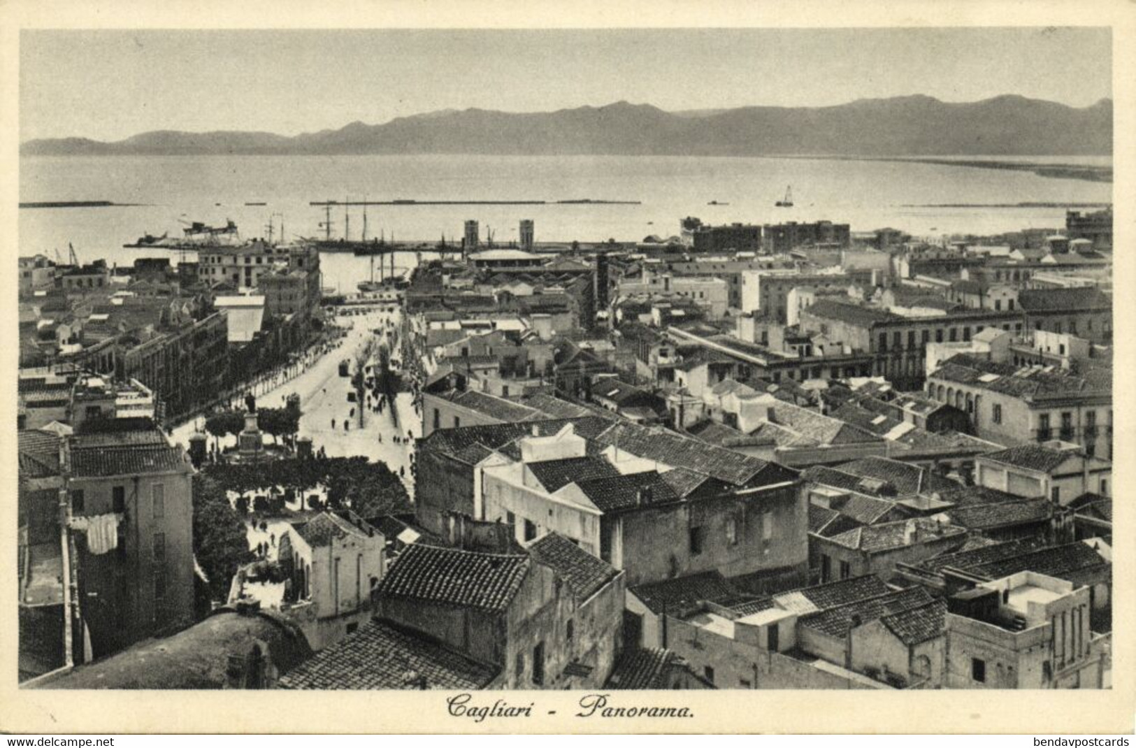 Italy, CAGLIARI, Panorama (1920s) Postcard - Cagliari