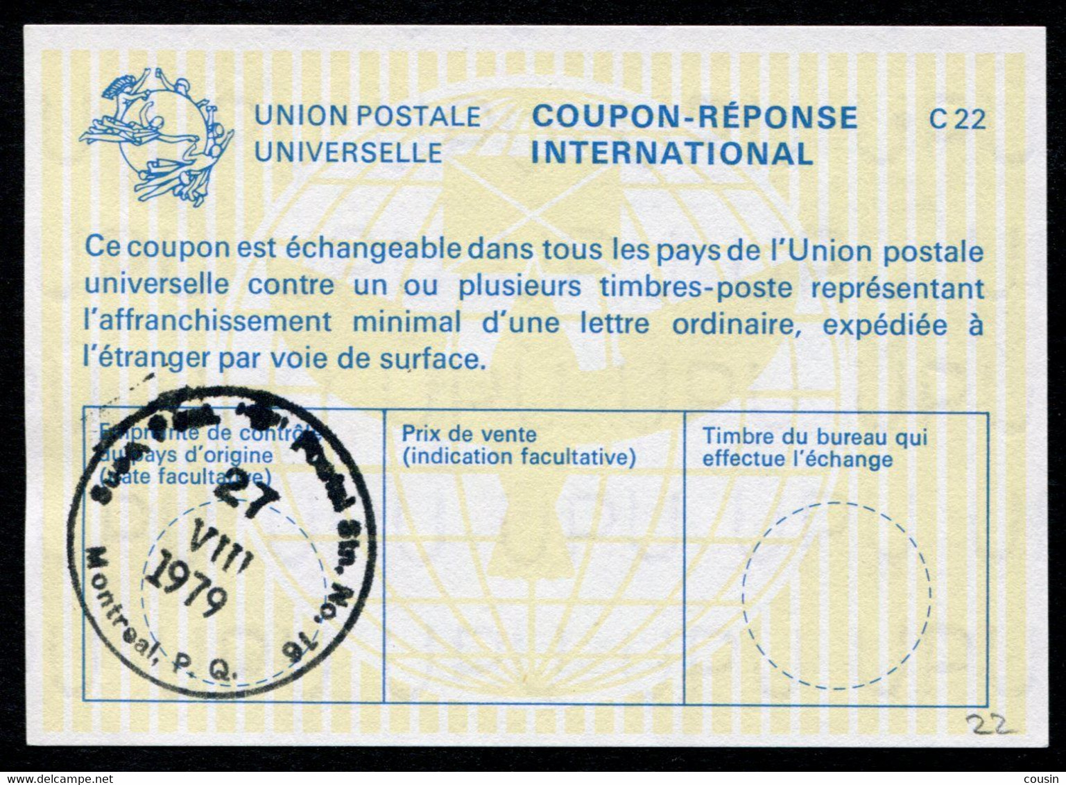 CANADA   Coupon Réponse International / International Reply Coupon - Antwoordcoupons