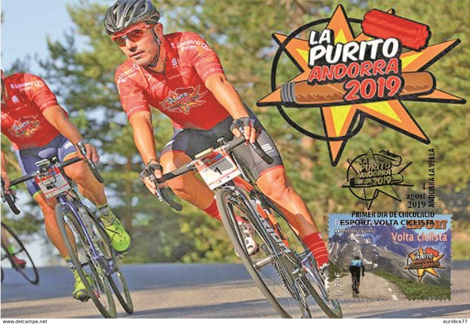 Spanish Andorra 2019 - Sport, La Purito Cycle Race Maximum Card - Neufs