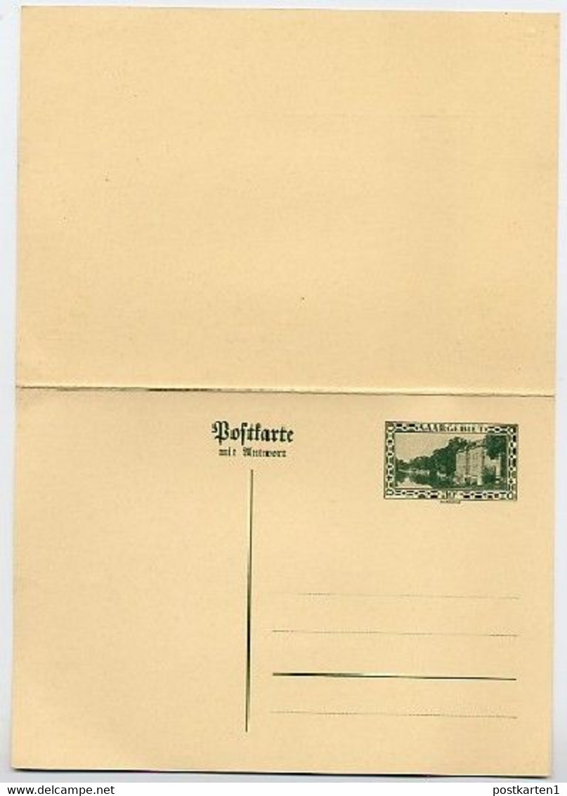 SAARGEBIET P26 Antwort- Postkarte 1928  Kat. 100,00 € - Interi Postali