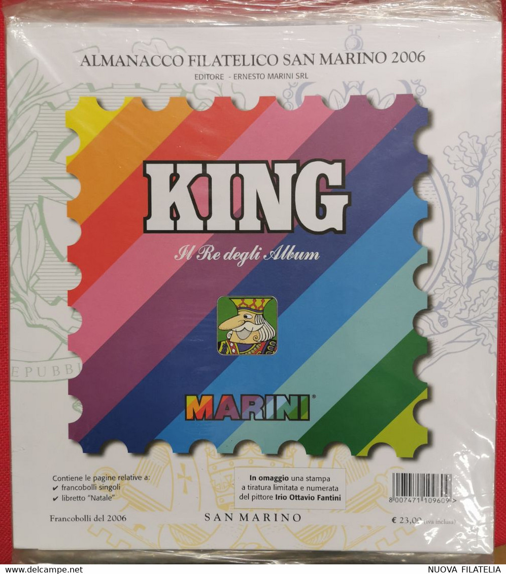 SAN MARINO 2006 FOGLI KING NUOVI - Contenitore Per Francobolli