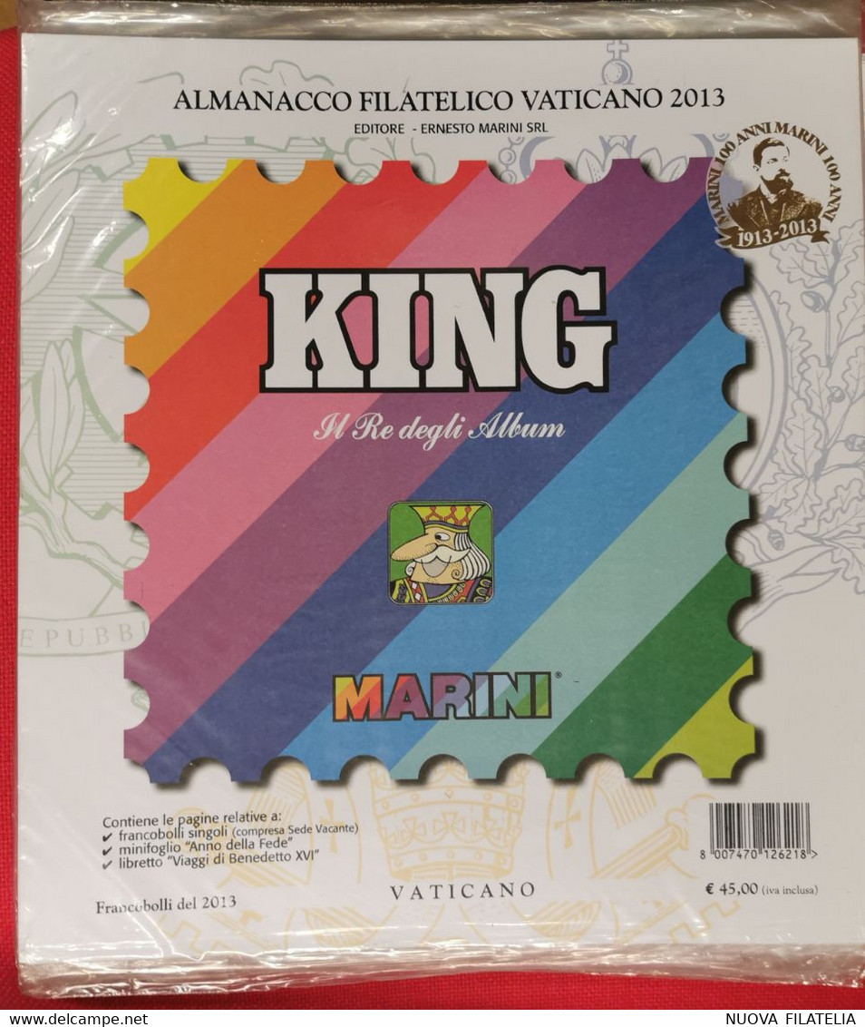 VATICANO 2013 FOGLI KING NUOVI - Contenitore Per Francobolli