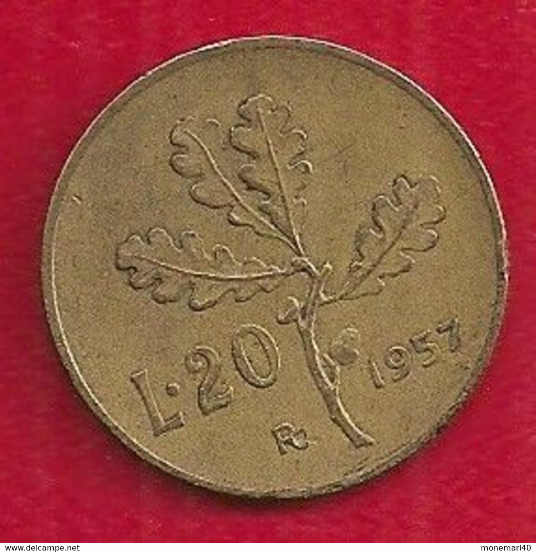 ITALIE 20 LIRE - 1957 - Other & Unclassified
