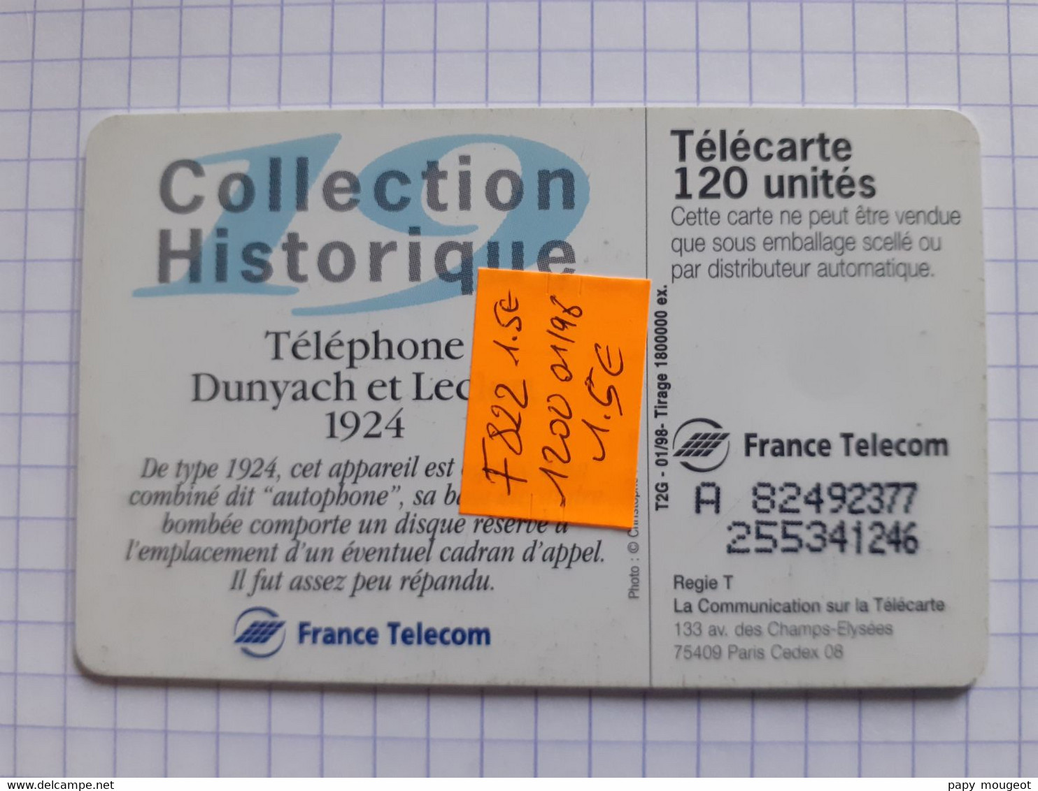 F822 Dunyach Et Leclerc (19)  120U S03 T2G - Téléphones