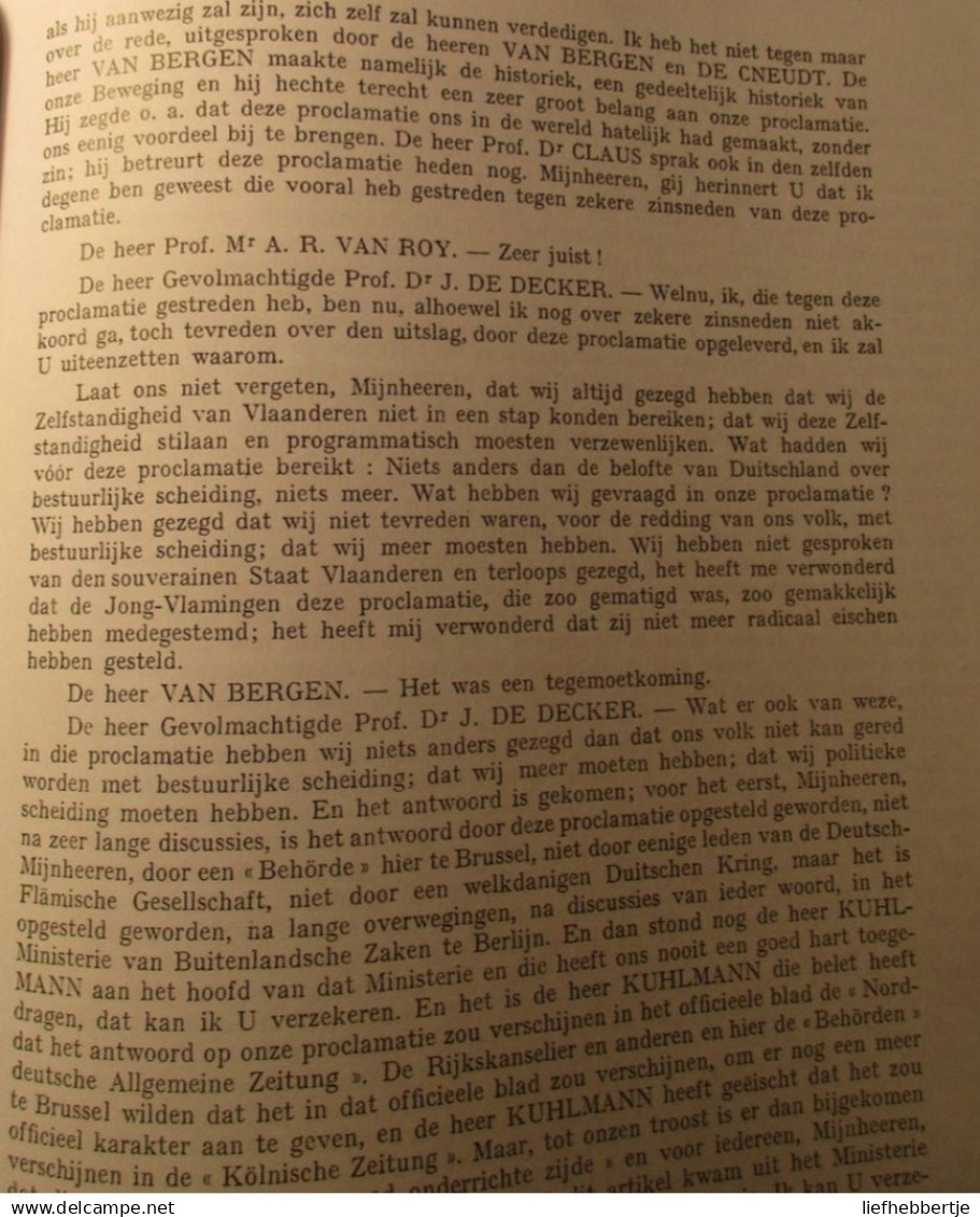 Het archief van den Raad van Vlaanderen - door Nat. Bond voor de Belgische Eenheid - 1929 -  = kopie