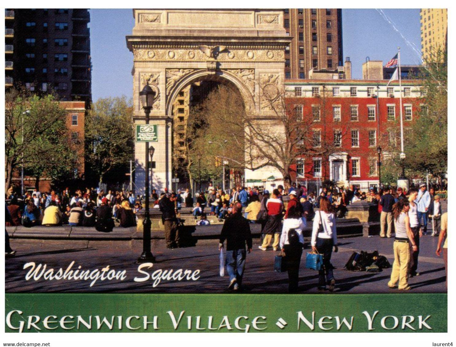 (JJ 30) USA - Greenwich Village (Posted To Australia 1991) (light Fold Top Left) - Greenwich Village