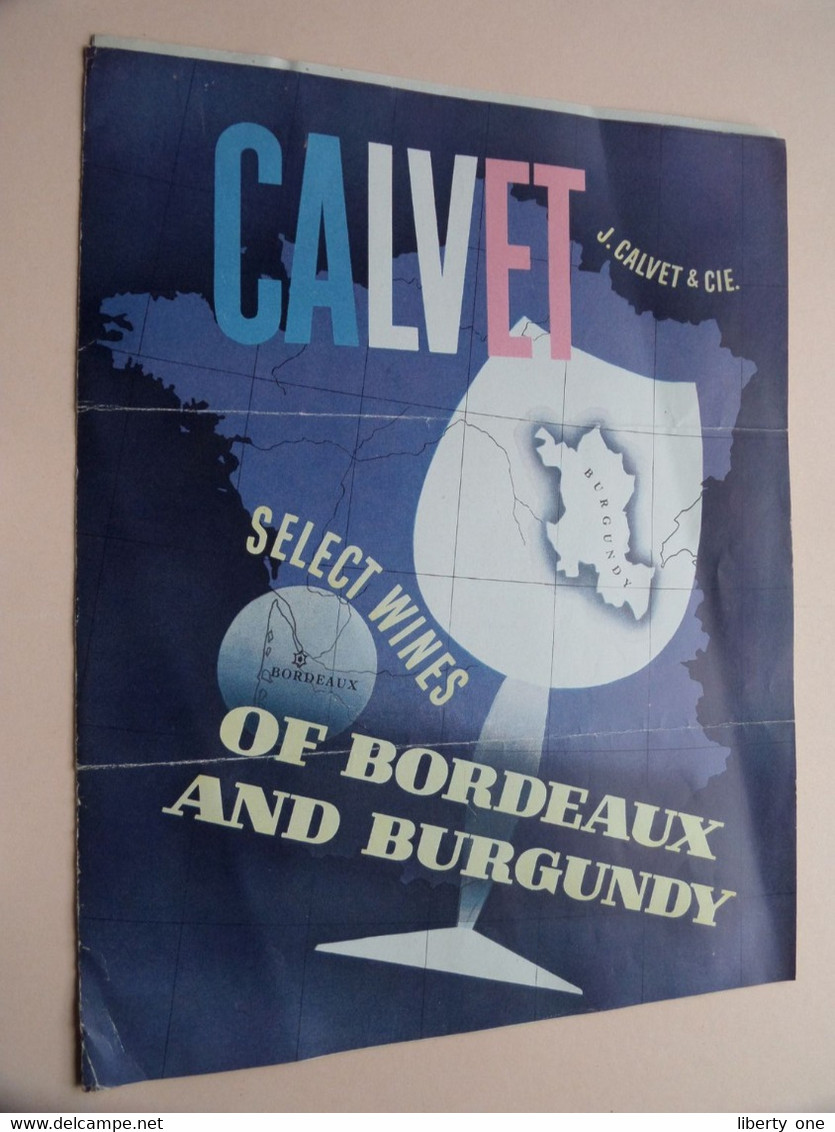 J. CALVET & Cie SELECT WINES Of BORDEAUX And BURGUNDY ( OVERHOLT / PAZERY / CONARDINS ) 1949 ( Invoice & Folder ) ! - 1900 – 1949