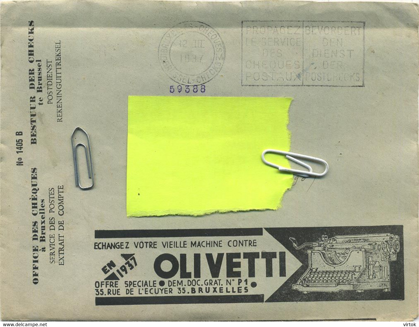 Old Envelope With Publicité: ZURICH Assurance - Punaises Extermina-Porto Rainha Santa-chauffage Central - Verso Olivetti - Omslagen