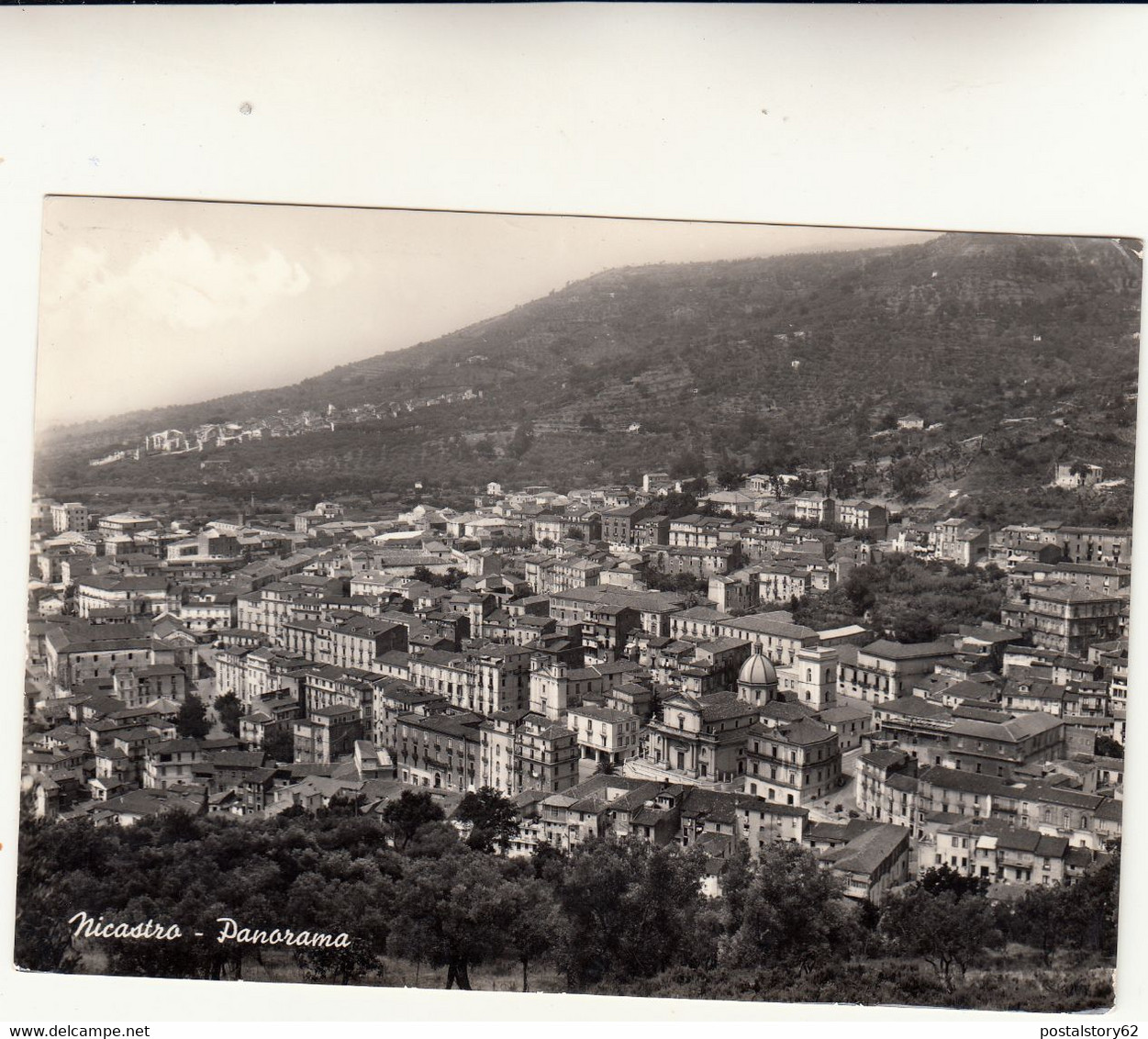 Nicastro, Panorama. Cartolina Viaggiata 1958 - Lamezia Terme