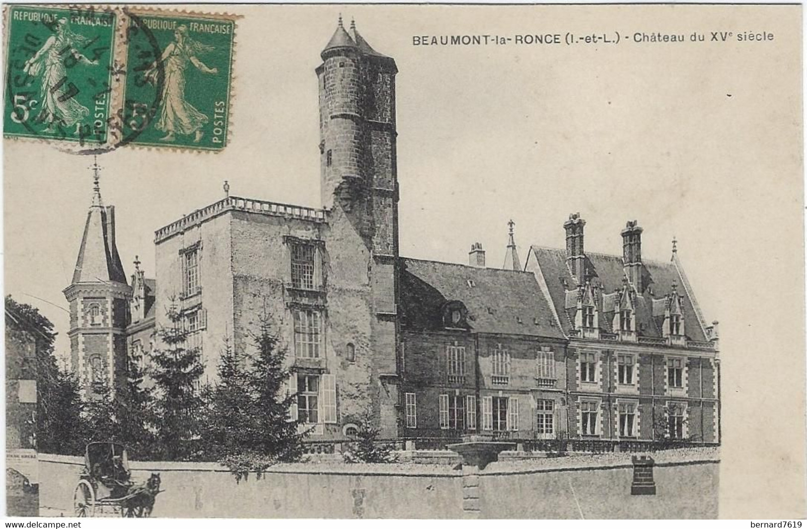 37  Beaumont La Ronce -   Le Chateau  Du 15 E Siecle - Beaumont-la-Ronce