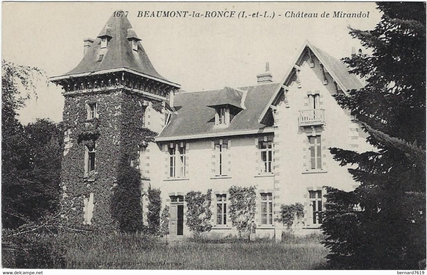 37  Beaumont La Ronce -   Le Chateau  De Mirandol - Beaumont-la-Ronce