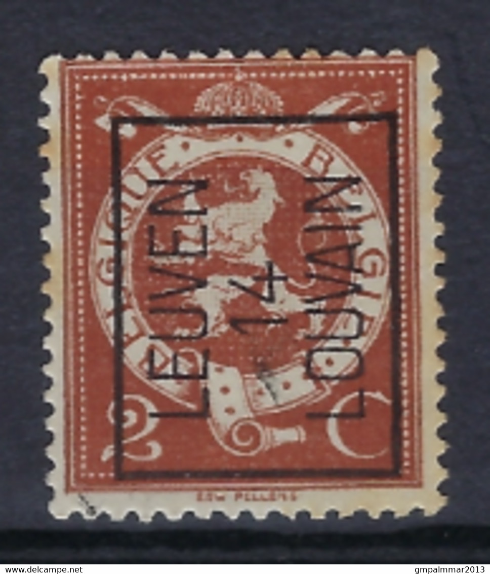 PELLENS Cijfer Nr. 109 Voorafgestempeld TYPO Nr. 52 Positie A  LEUVEN  14  LOUVAIN , Staat Zie Scan ! - Typo Precancels 1912-14 (Lion)