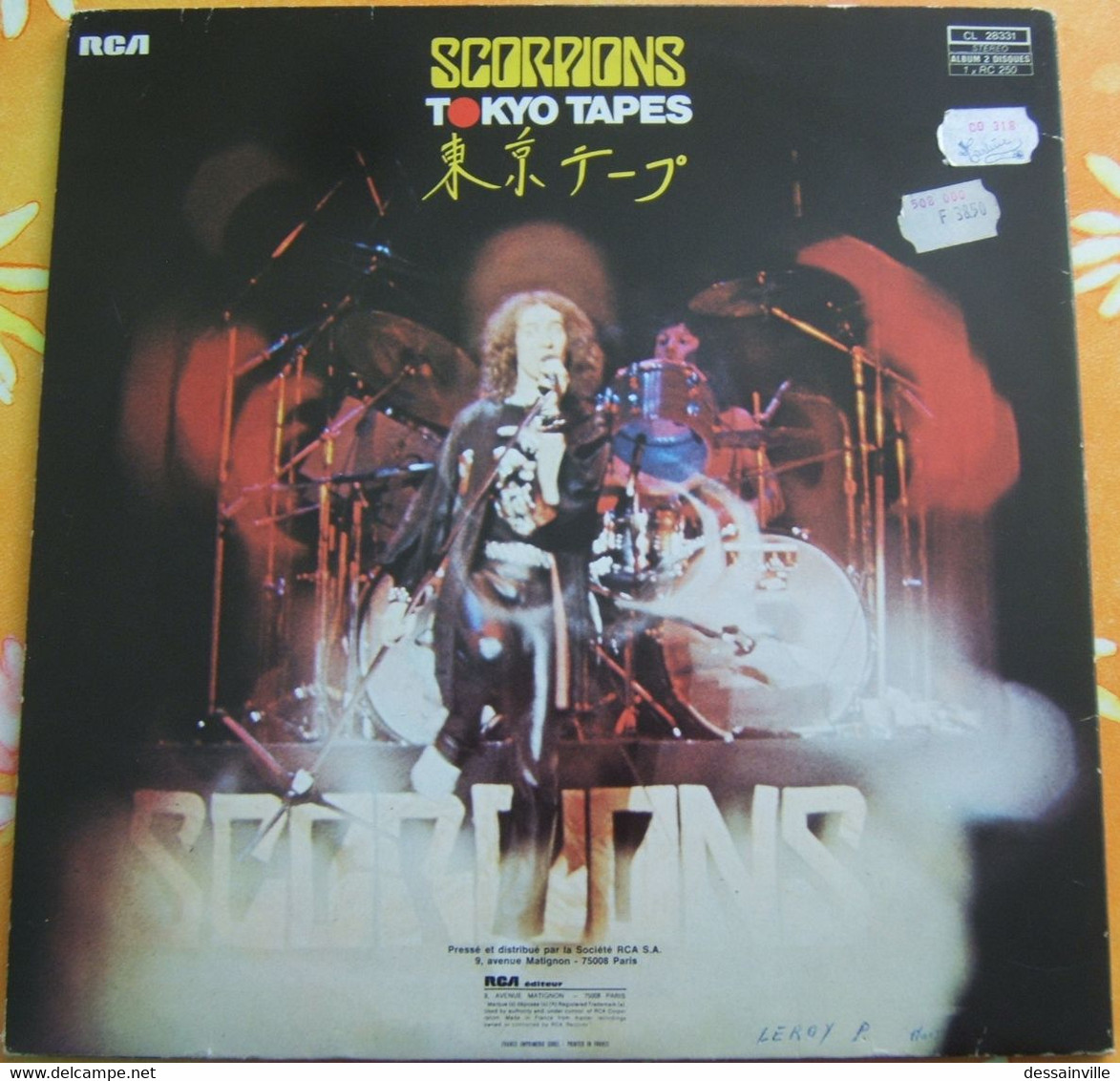 Pochette Seule - Groupe SCORPIONS Tokyo Tapes - Accessories & Sleeves