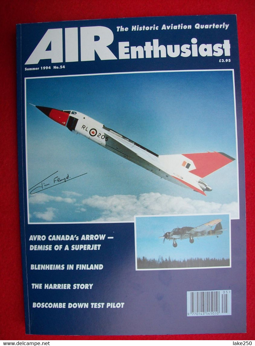 AIR ENTHUSIAST - N° 54 Del 1994  AEREI AVIAZIONE AVIATION AIRPLANES - Verkehr
