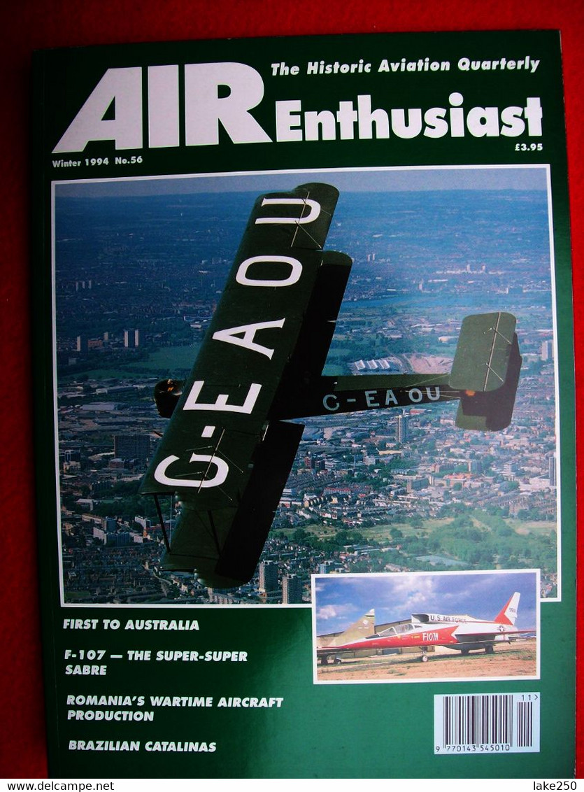 AIR ENTHUSIAST - N° 56 Del 1994  AEREI AVIAZIONE AVIATION AIRPLANES - Verkehr