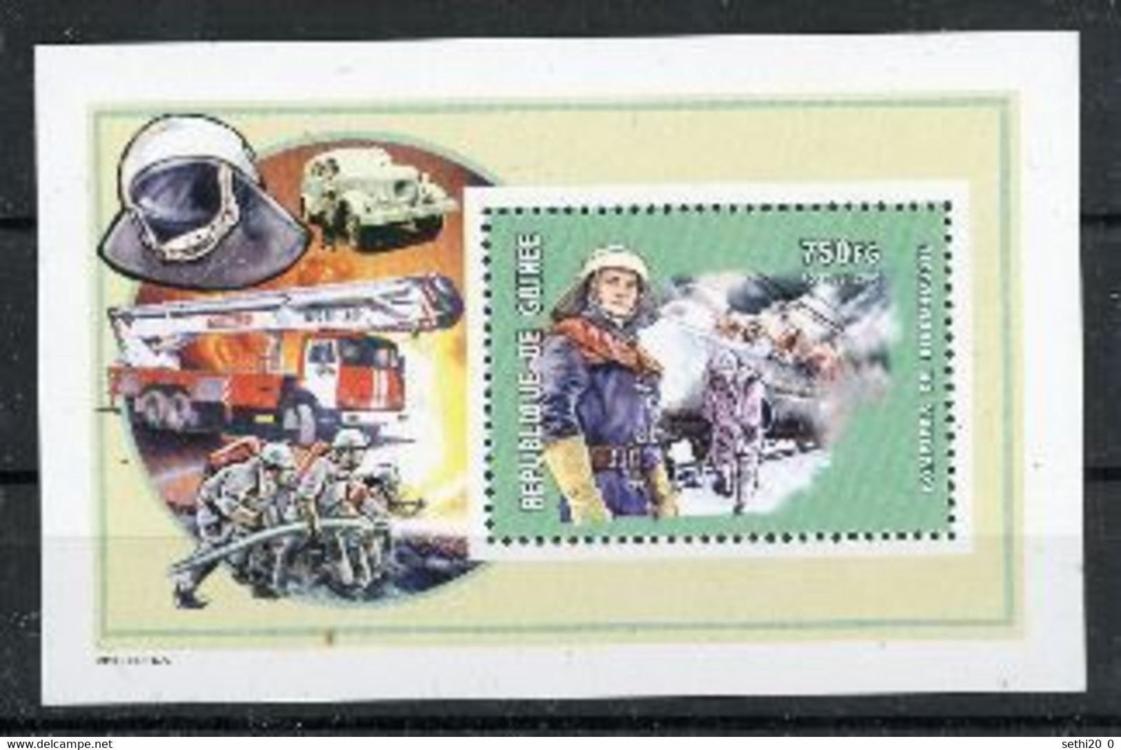 Guinee 2001 Pompiers Fire Men  MNH - Bombero