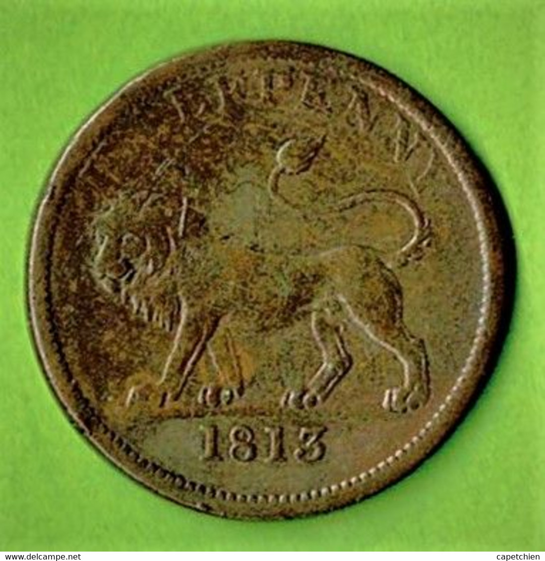 GRANDE BRETAGNE / HALF PENNY TOKEN / 1813 - Aussenhandelswährungen, Testprägungen, Gegenstempel U.a.