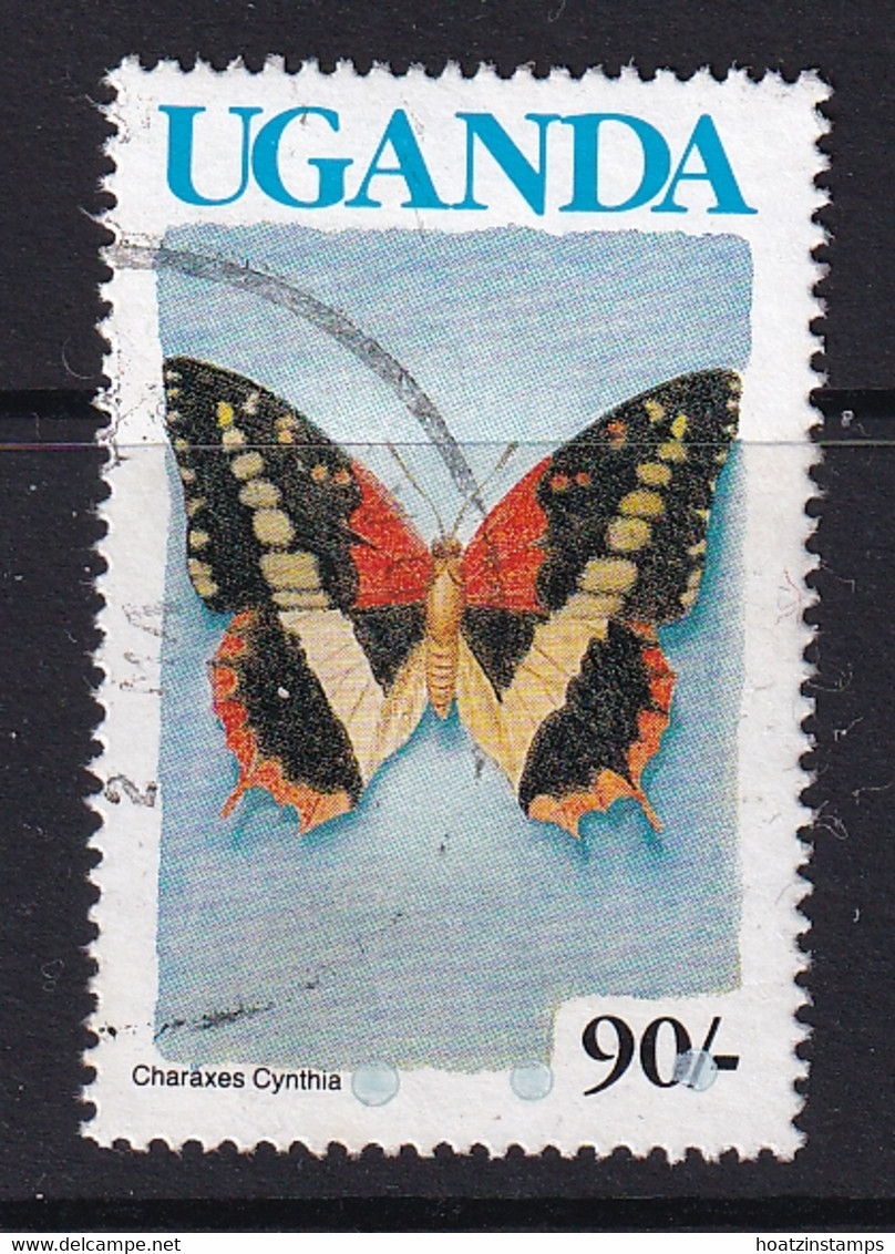 Uganda: 1990/92   Butterflies  SG870A    90/-  [no Imprint Date]  Used - Uganda (1962-...)